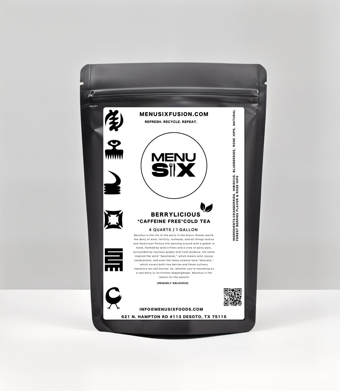 berrylicious tea bag packaging