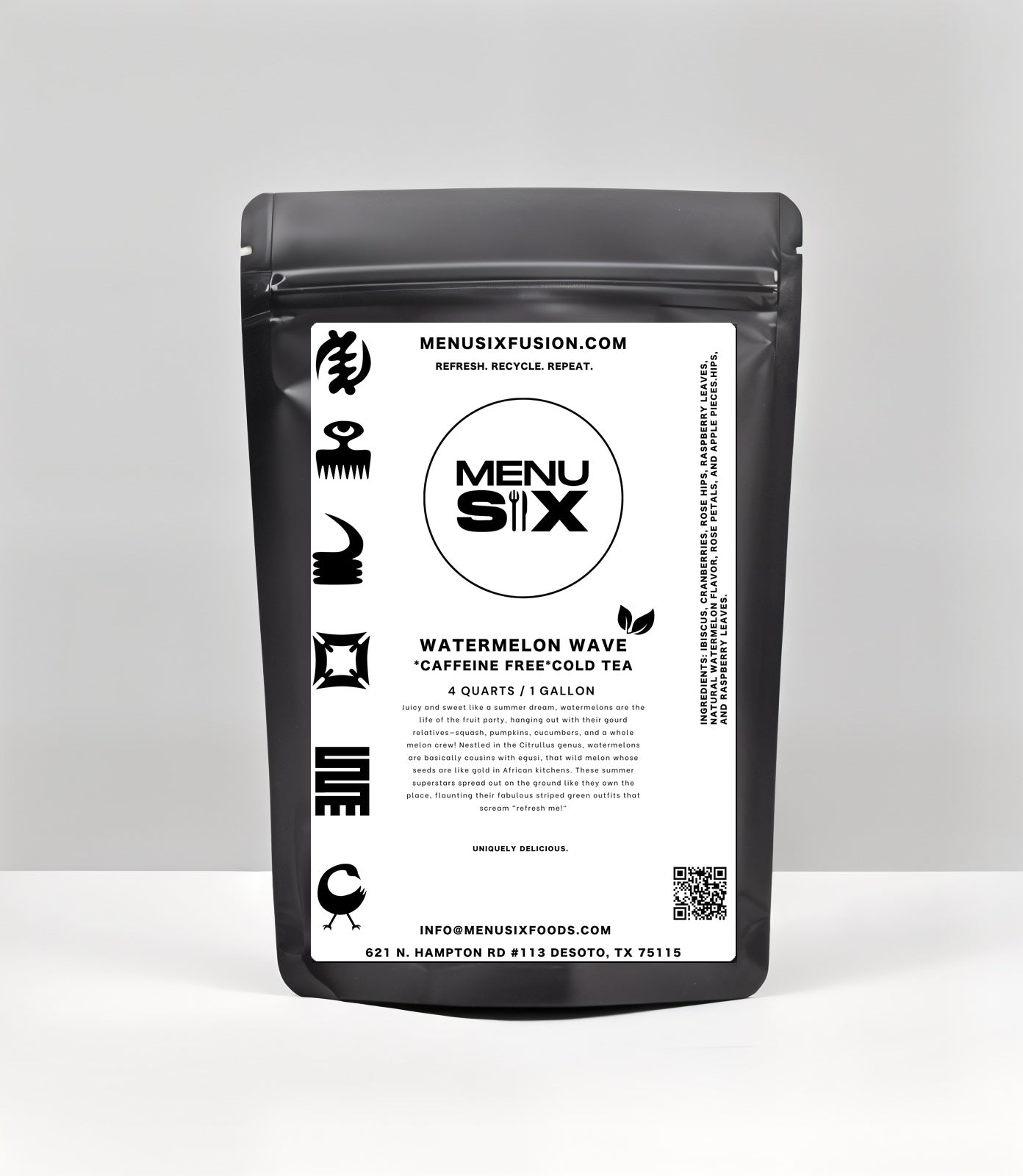 watermelon wave tea bag packaging